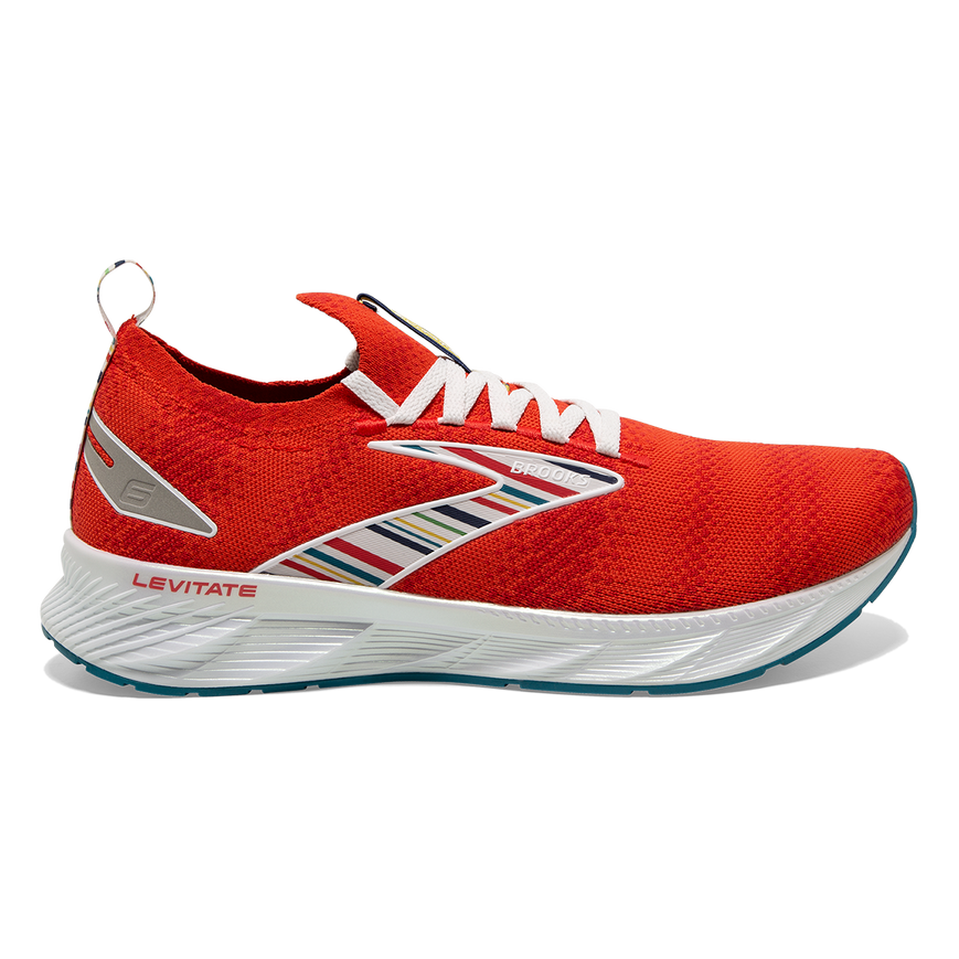 Men's Brooks Levitate StealthFit 6, Red/White/Blue, 11 D Medium