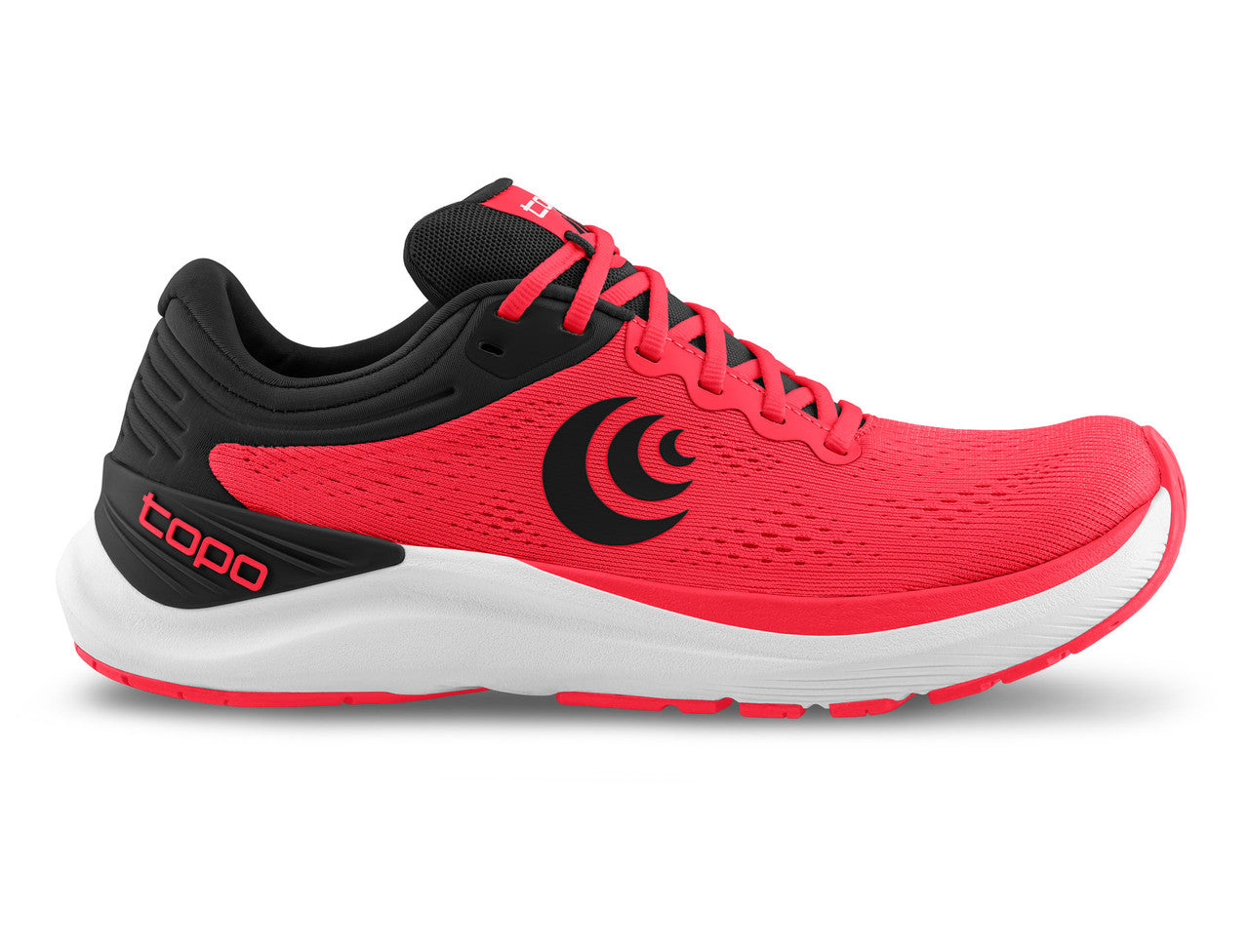 Men's Topo Athletic Ultrafly 4, Bright Red/Black, 12 D Medium