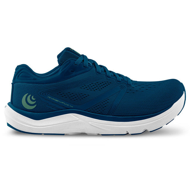 Women's Topo Athletic Magnifly 4, Admiral Blue/Teal, 6.5 B Medium