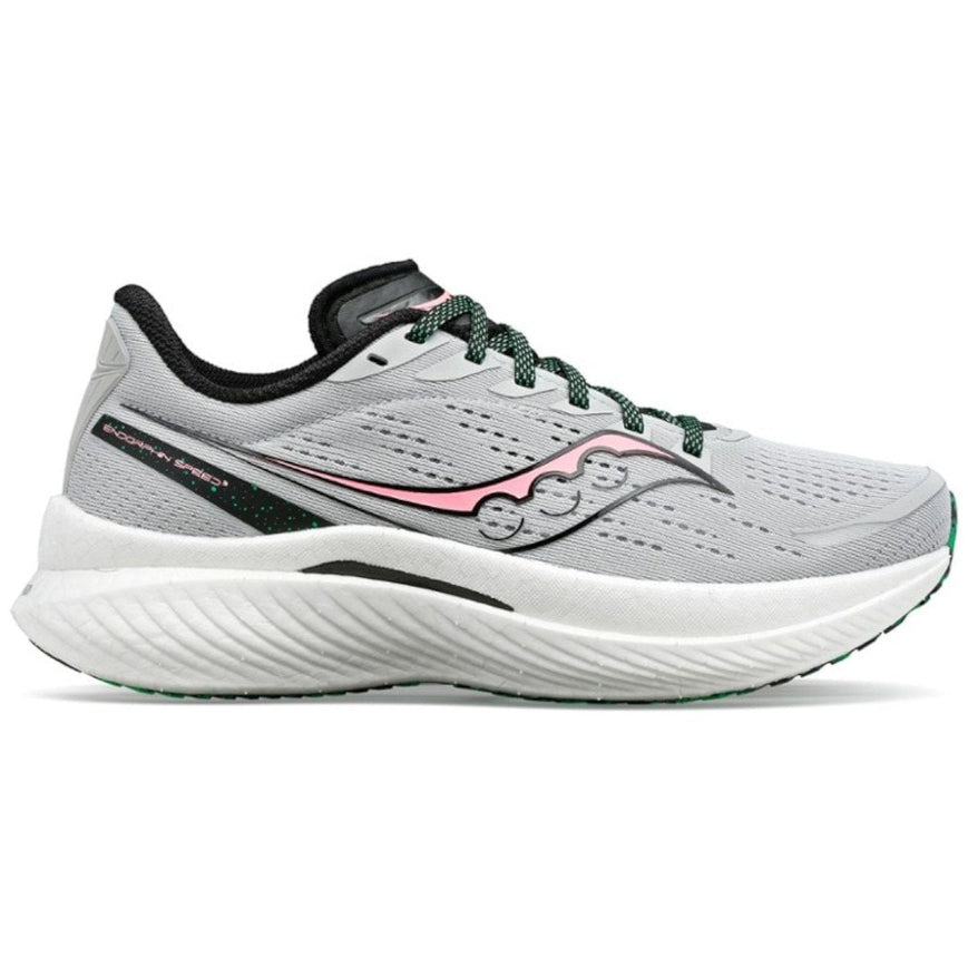 Women's Saucony Endorphin Speed 3, Concrete/Vizi, 7 B Medium