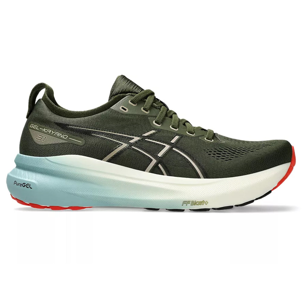 Men's Asics Gel-Kayano 31, Smog Green/Black, 12 D Medium