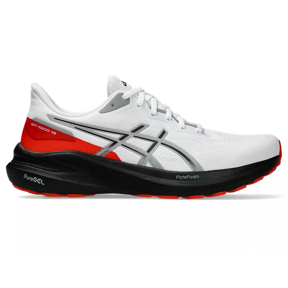 Men's Asics GT-1000 13, White/Black, 11 D Medium