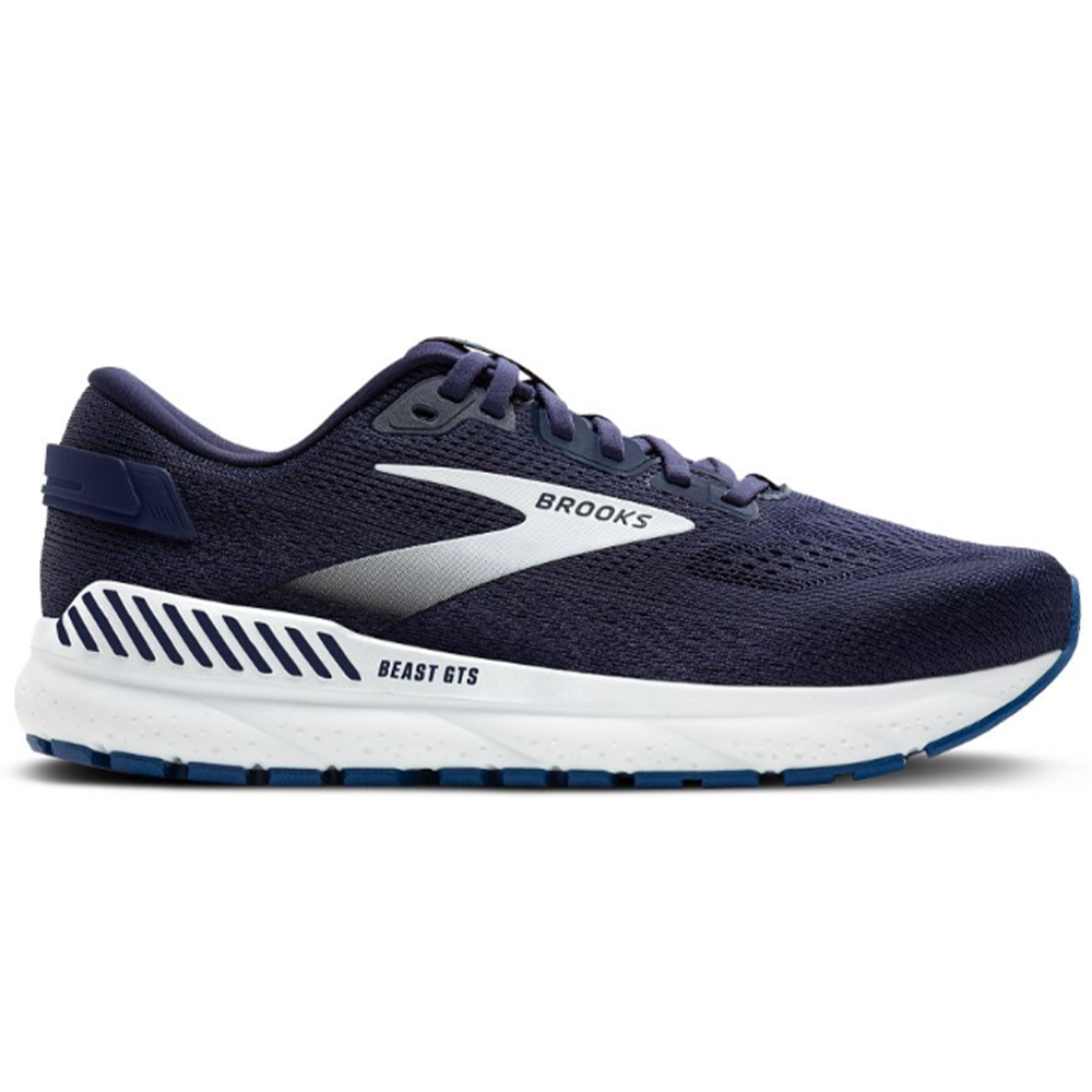 Men's Brooks Beast GTS 24, Peacoat/True Navy/White, 12.5 2E Wide