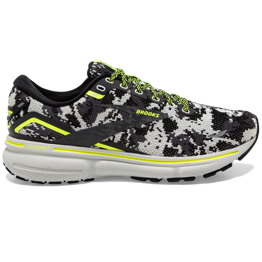 Men's Brooks Ghost 15, Black/Ebony/Nightlife, 8.5 D Medium