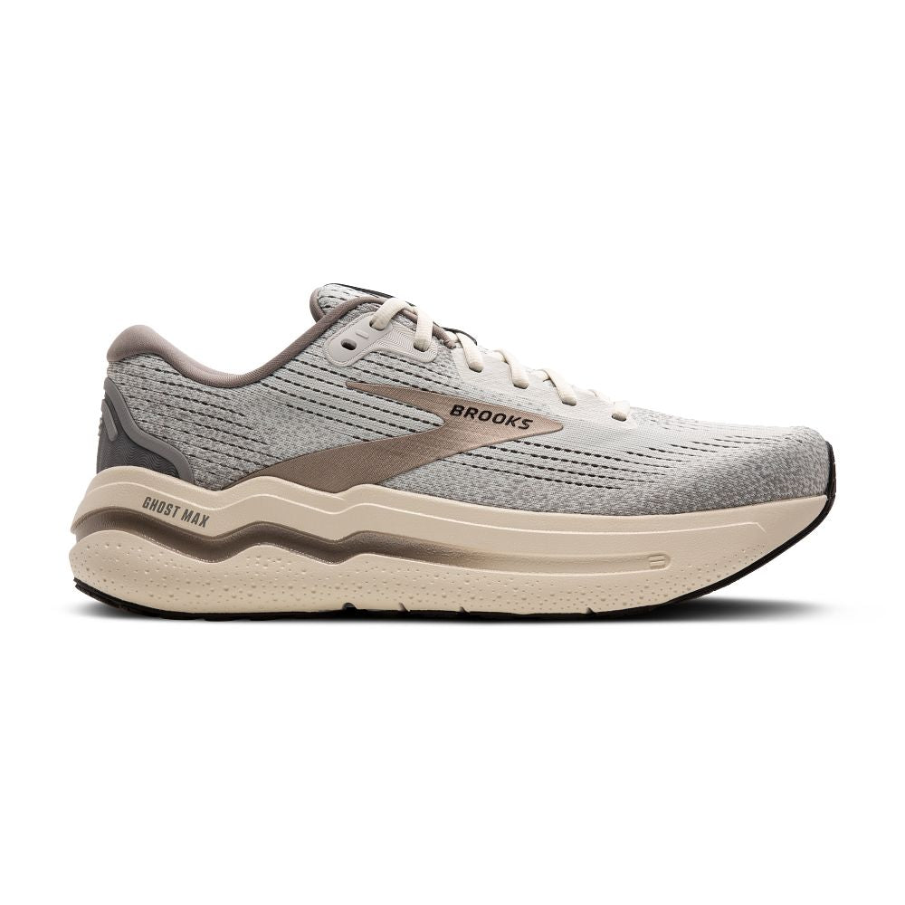 Men's Brooks Ghost Max 2, Grey/Frost Grey/Champagne, 13 D Medium