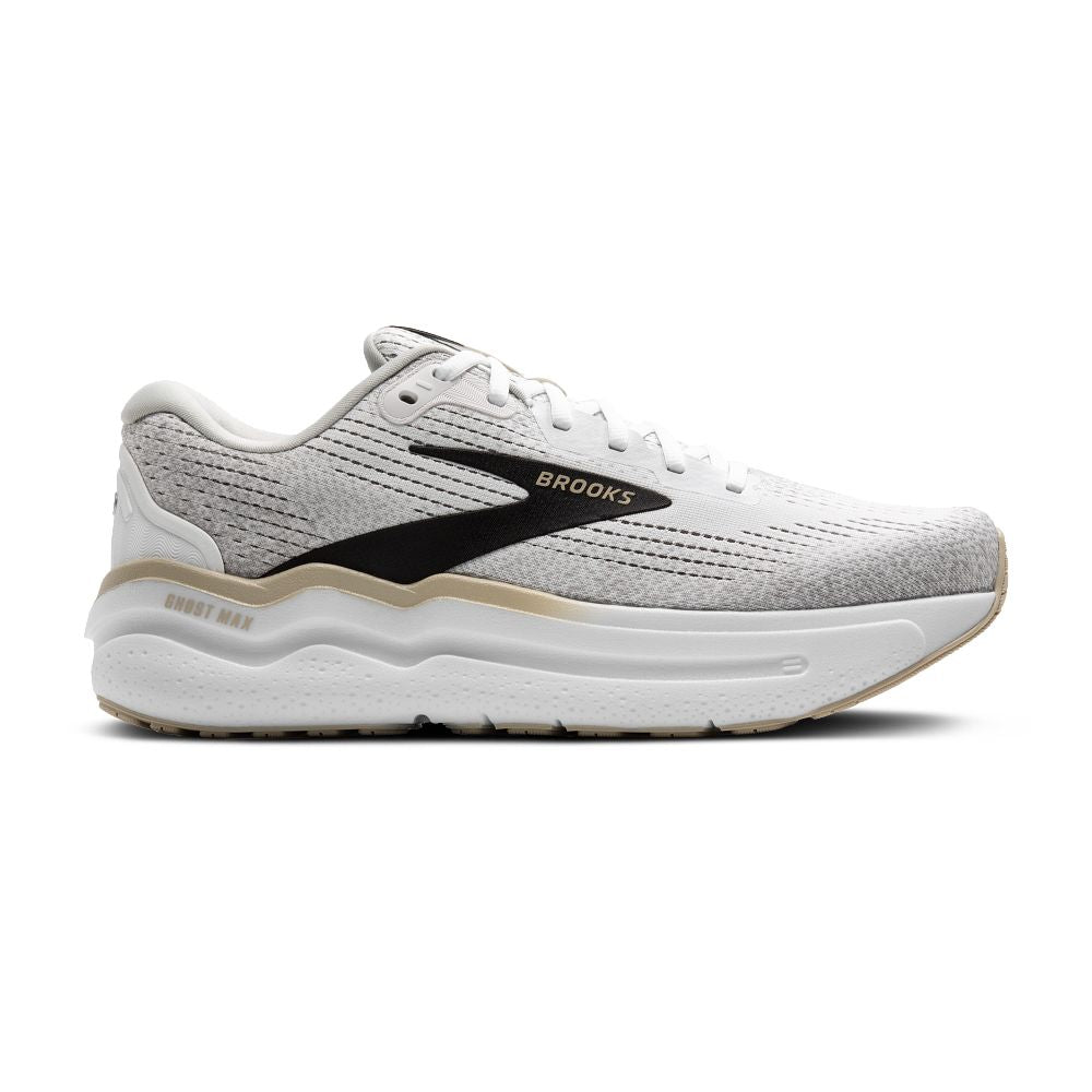 Men's Brooks Ghost Max 2, White/Pelican/Oyster, 14 D Medium