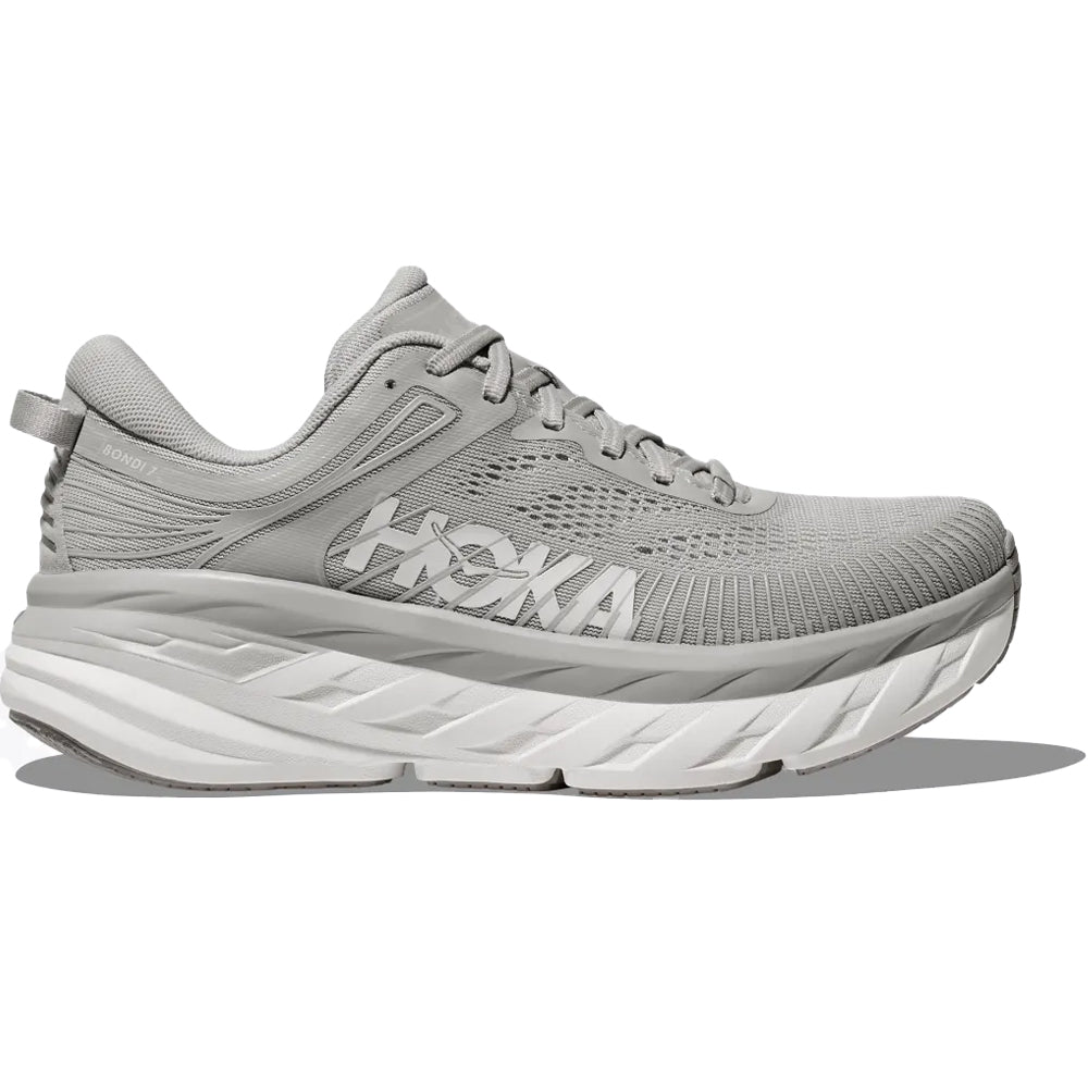Men's Hoka Bondi 7, Harbor Mist/White, 12 D Medium