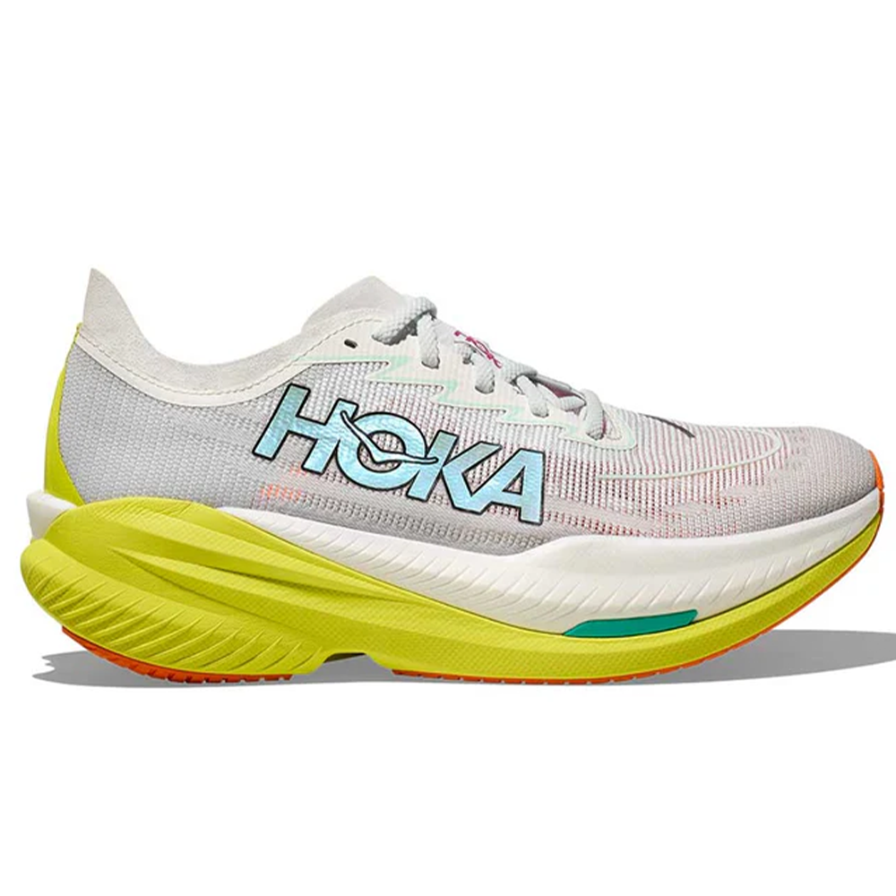 Men's Hoka Mach X 2, Frost/Citrus, 12 D Medium