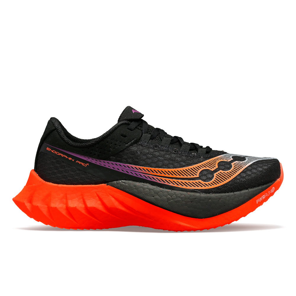 Men's Saucony Endorphin Pro 4, Black/Vizired, 10.5 D Medium