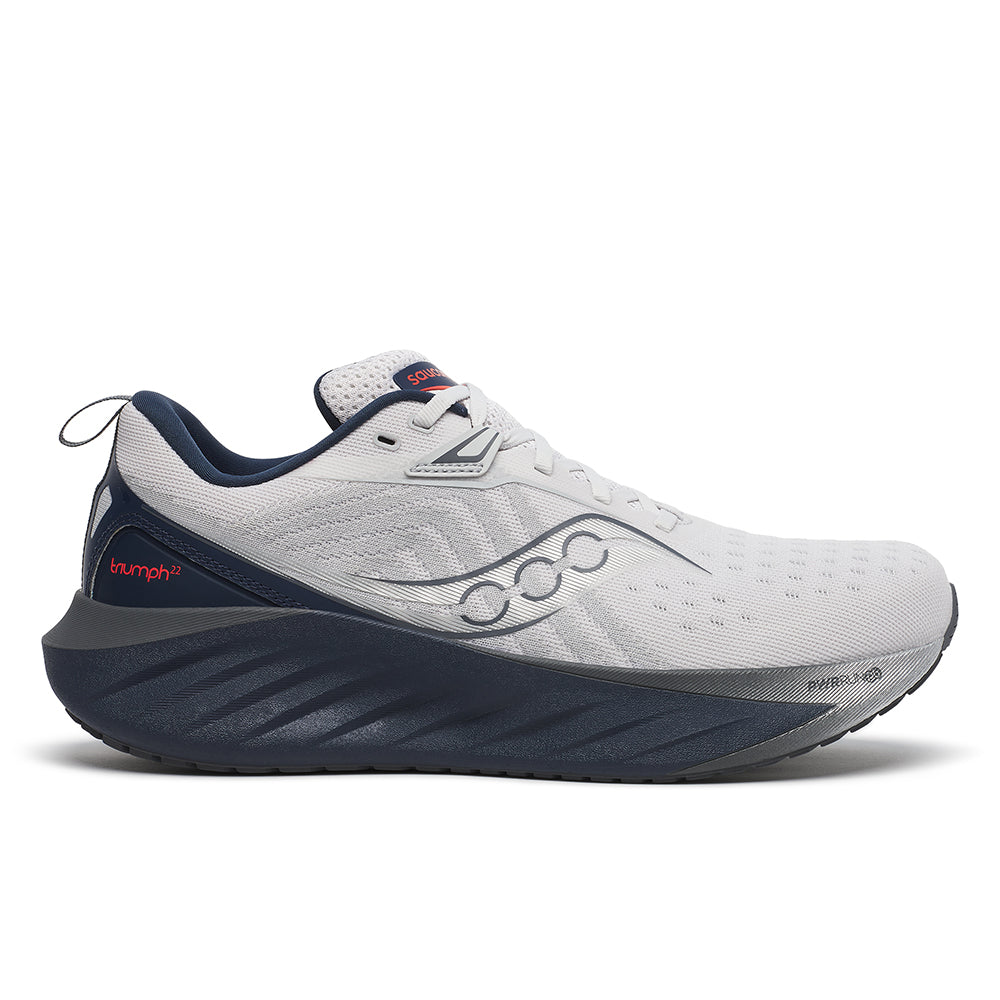 Men's Saucony Triumph 22, Cloud/Navy, 12 2E Wide