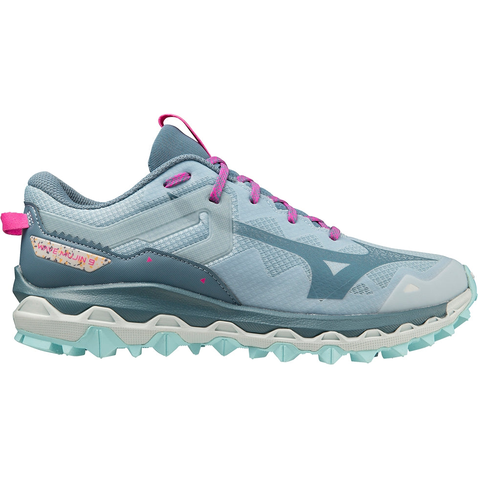 Women's Mizuno Wave Mujin 9, Forget Me Not/Nimbus Cloud, 9 B Medium