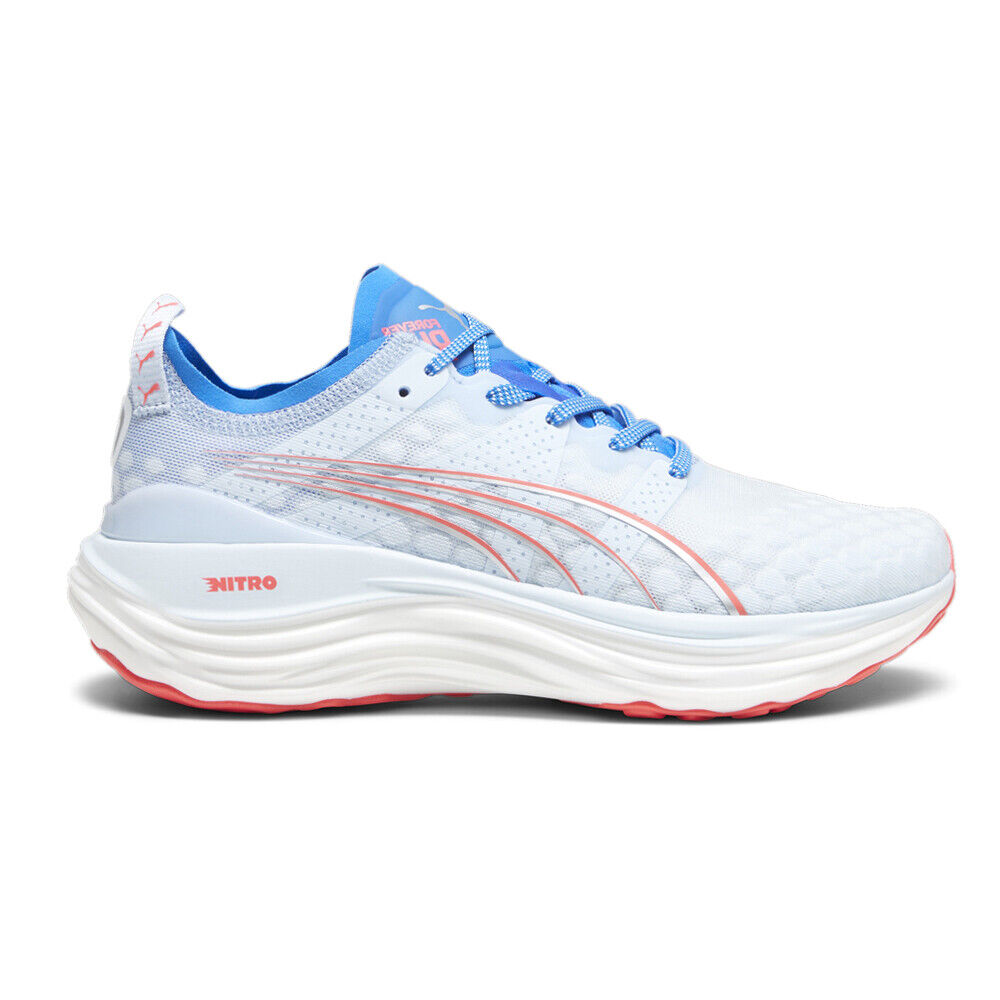 Women's Puma ForeverRun Nitro, Icy Ultra Blue/Fire Orchid, 8.5 B Medium