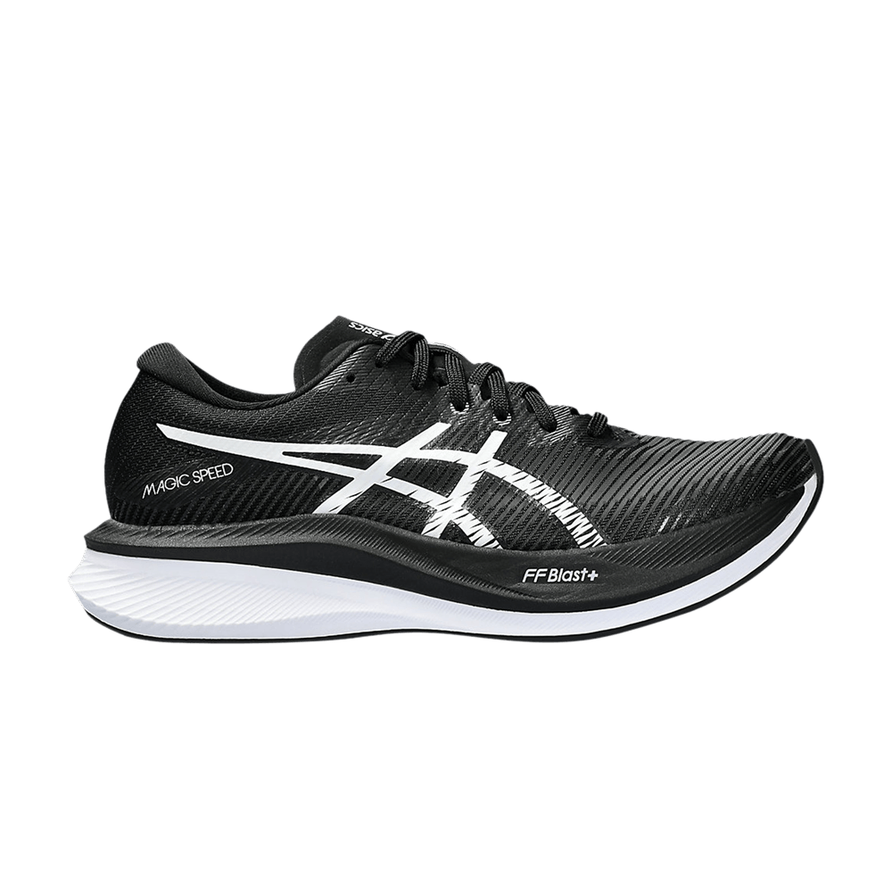 Women's Asics Magic Speed 3, Black/White, 9 B Medium