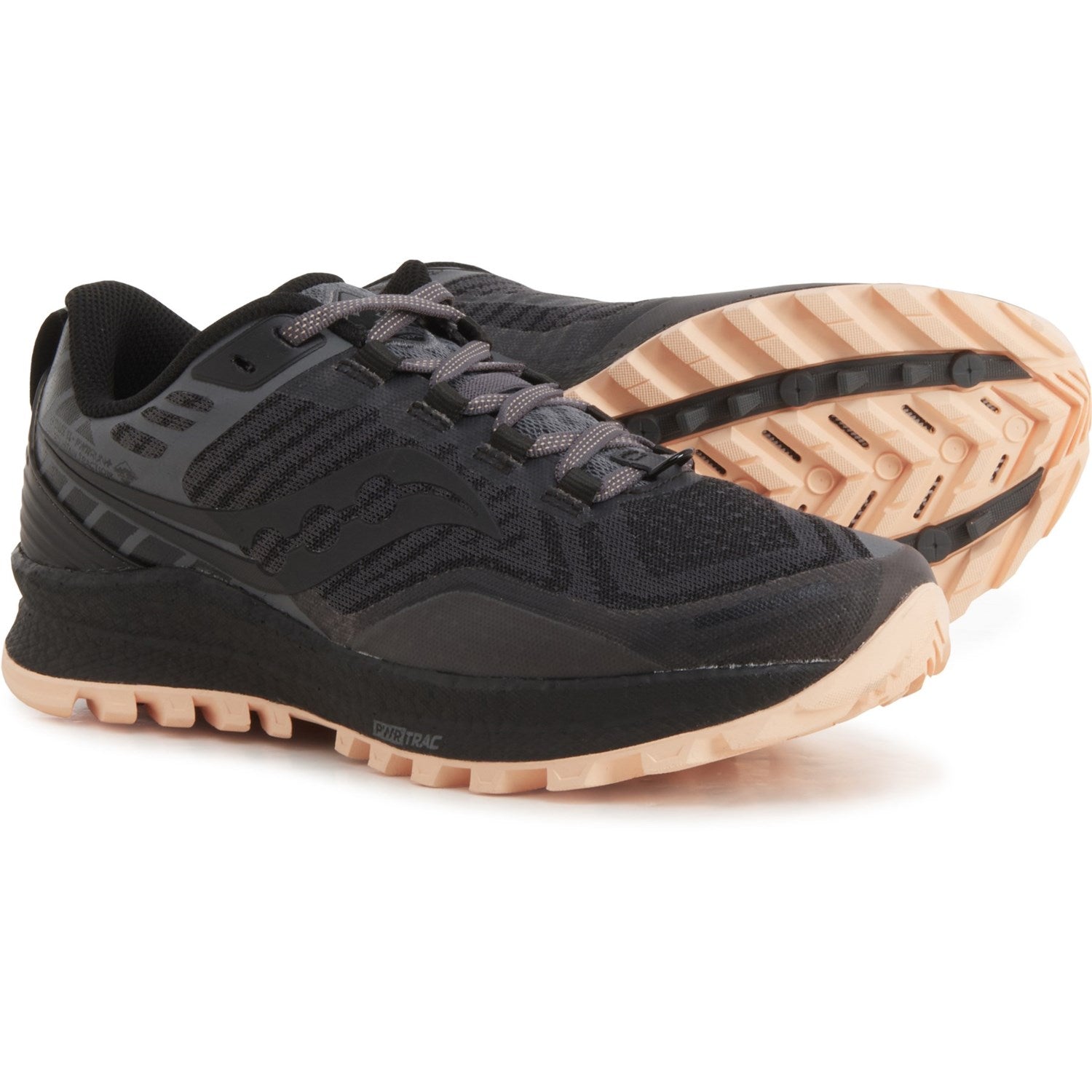 Women's Saucony Xodus 11, Black/Sunset, 10 B Medium