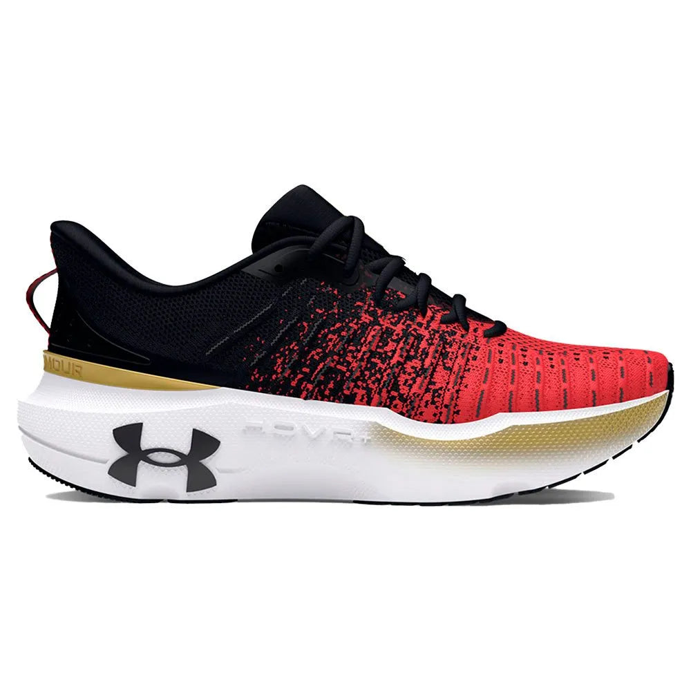 Men's Under Armour Infinite Elite, Black/Red, 9.5 D Medium