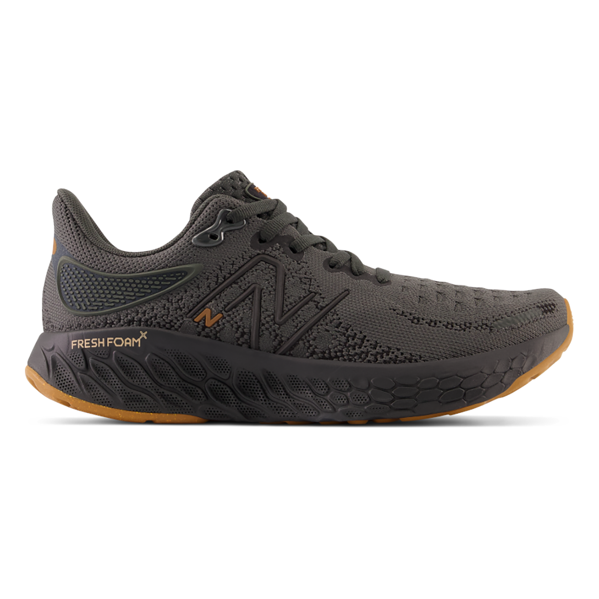 Women's New Balance Fresh Foam X 1080v12, Blacktop/Black/Copper Metallic, 9 D Wide