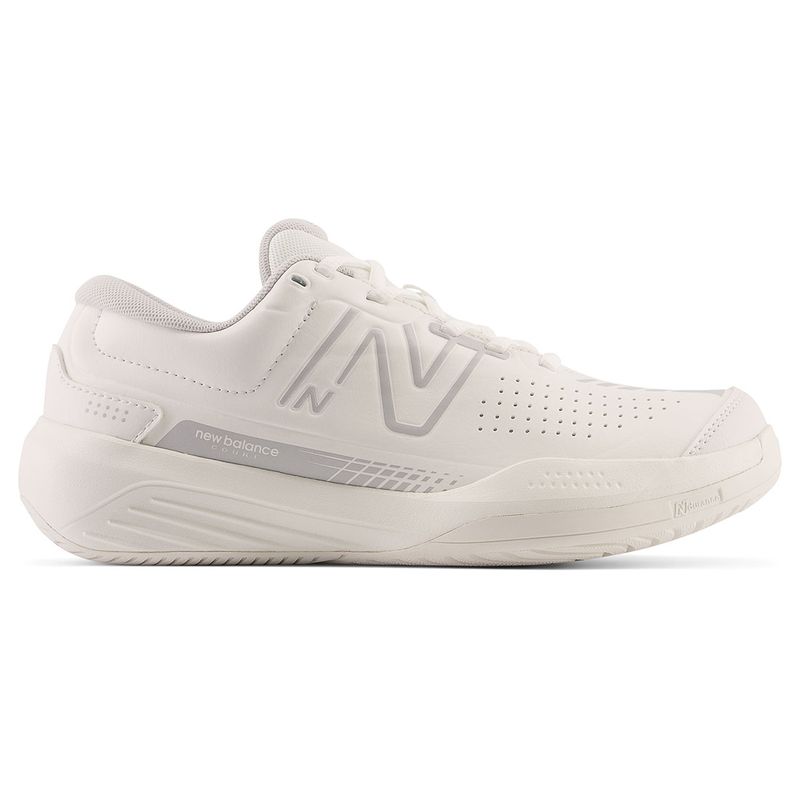 New Balance 696v5 Womens running shoes in White - side view on white background