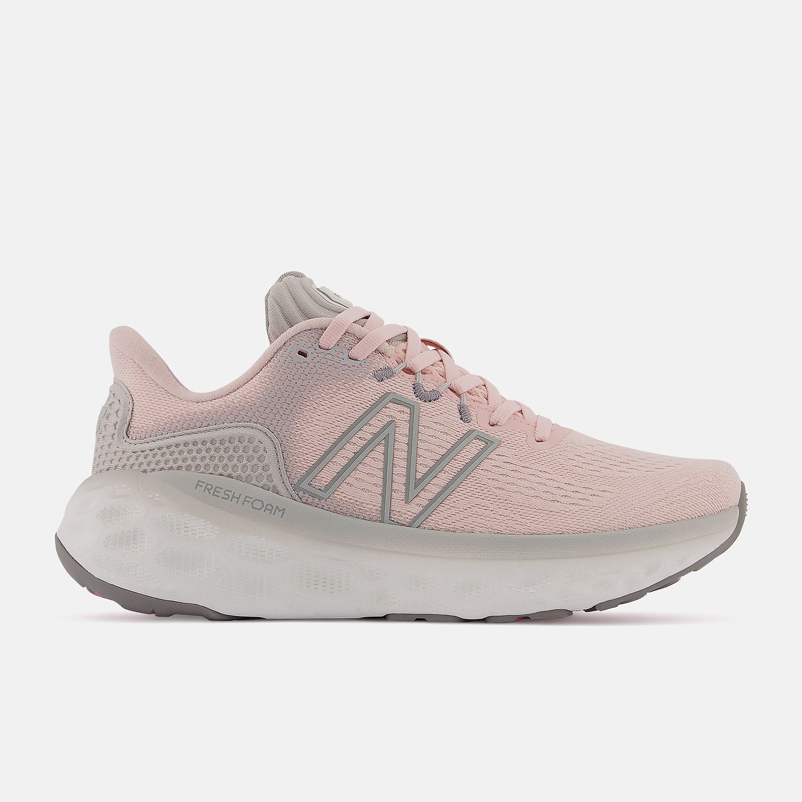 Women's New Balance Fresh Foam More v3, Pink Haze/Vintage Rose, 7 2E Extra Wide