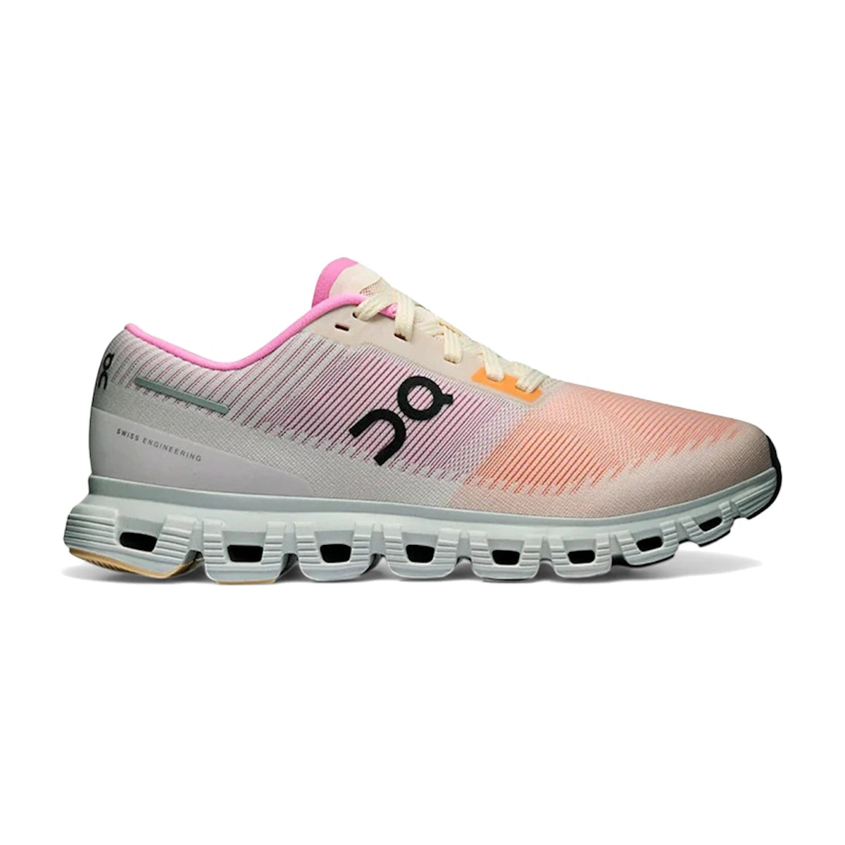 Women's On Cloud 6 Push, Tangerine/Raspberry, 7.5 B Medium