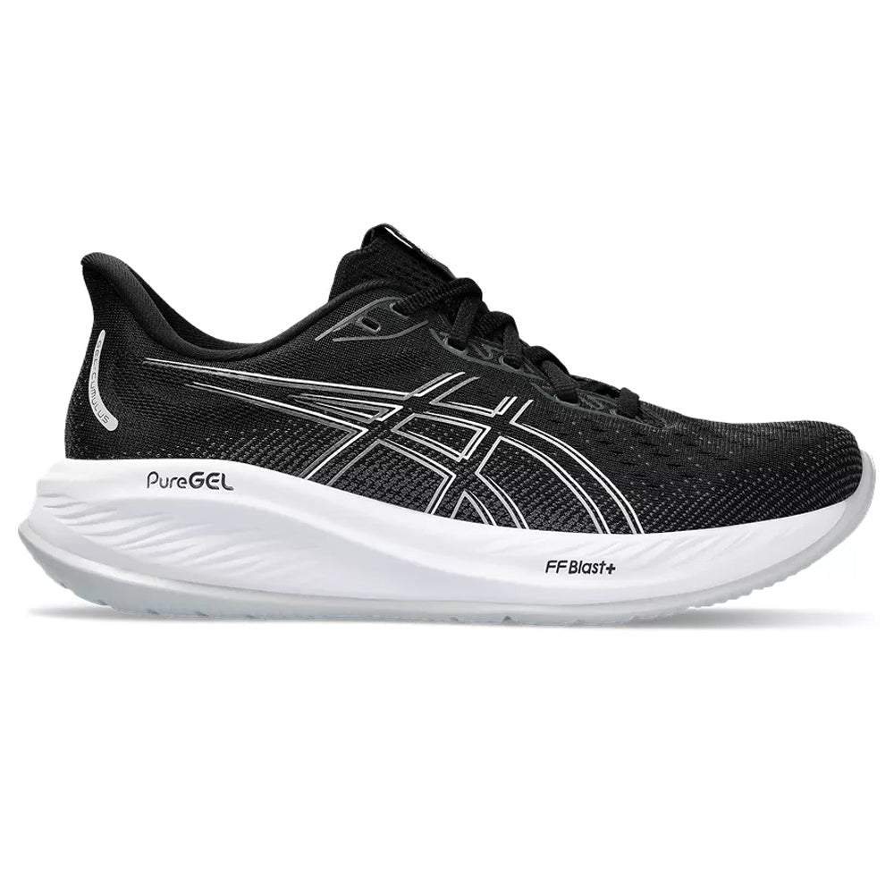 Women's Asics GEL-Cumulus 26, Black/Concrete, 6 D Wide