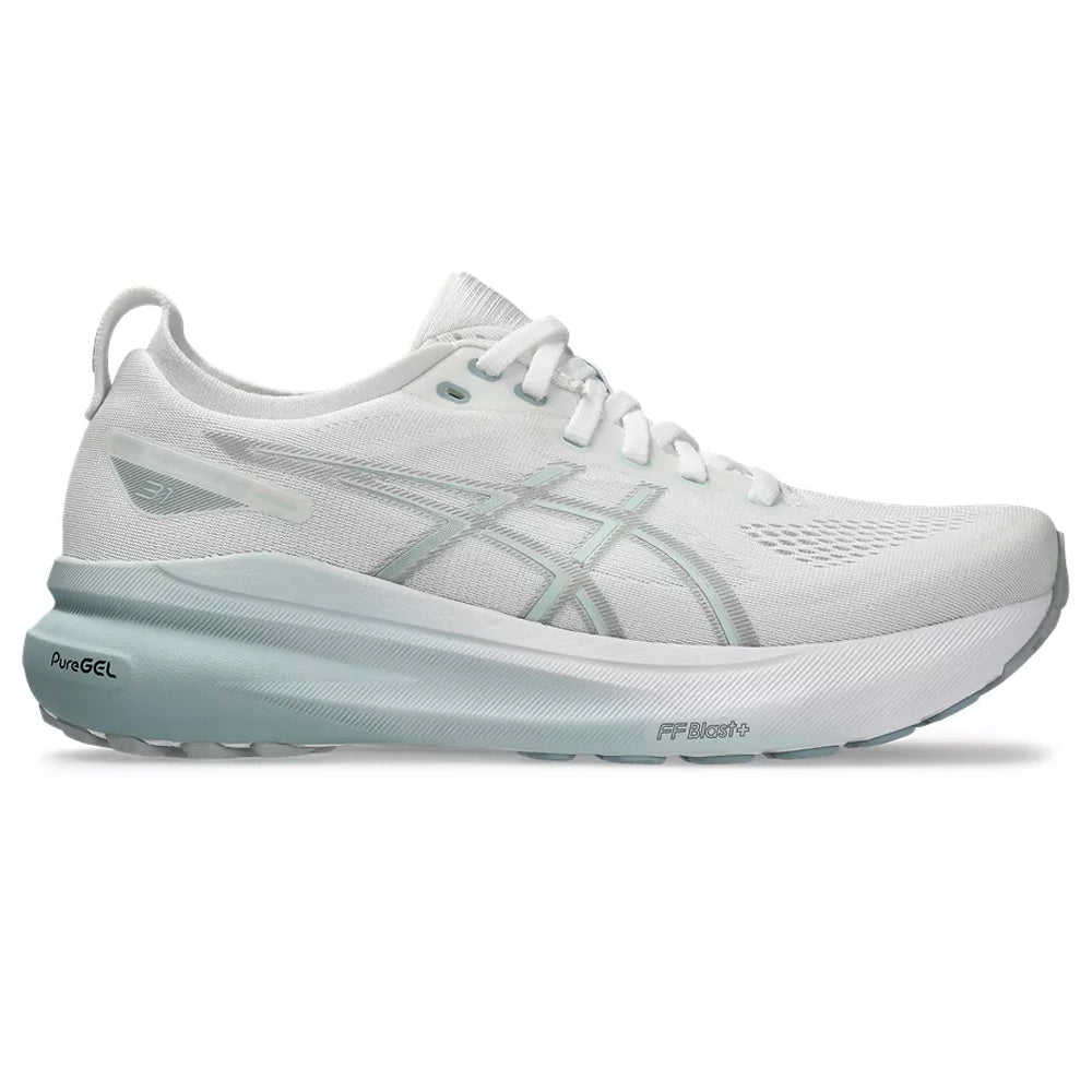 Women's Asics GEL-Kayano 31, White/Dolphin Grey, 9.5 B Medium