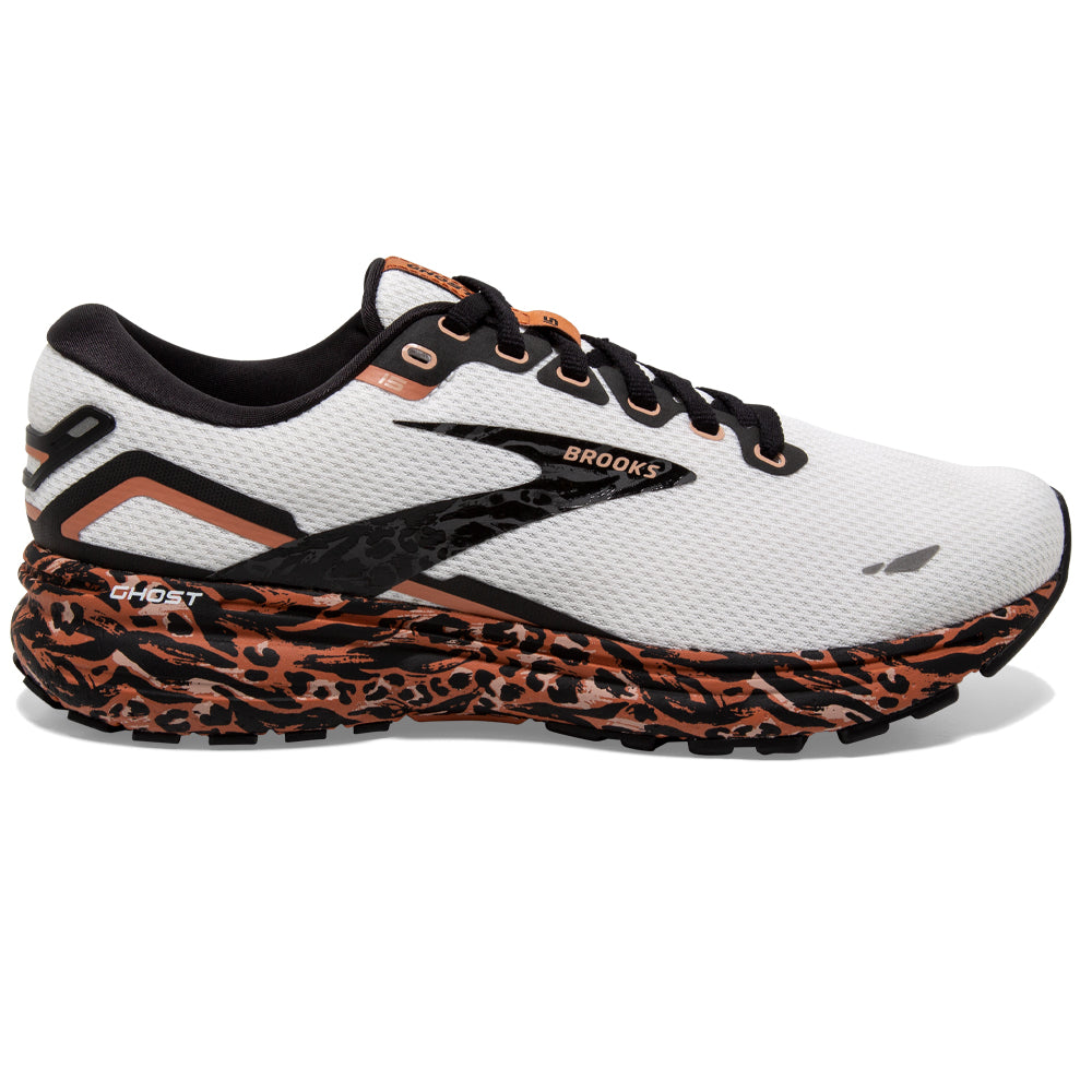 Women's Brooks Ghost 15, Sunburn/Maple/Black, 6.5 B Medium