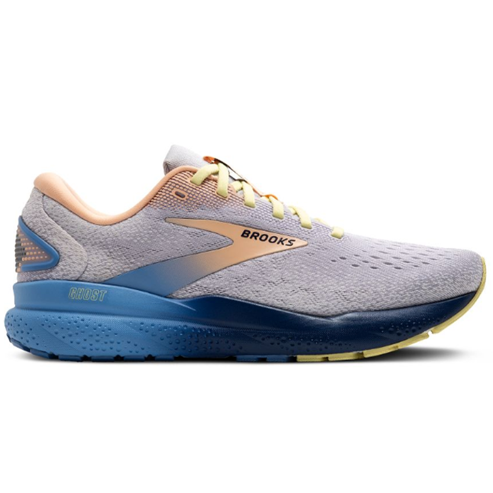 Women's Brooks Ghost 16, Haze/Blueprint/Peach, 8.5 B Medium