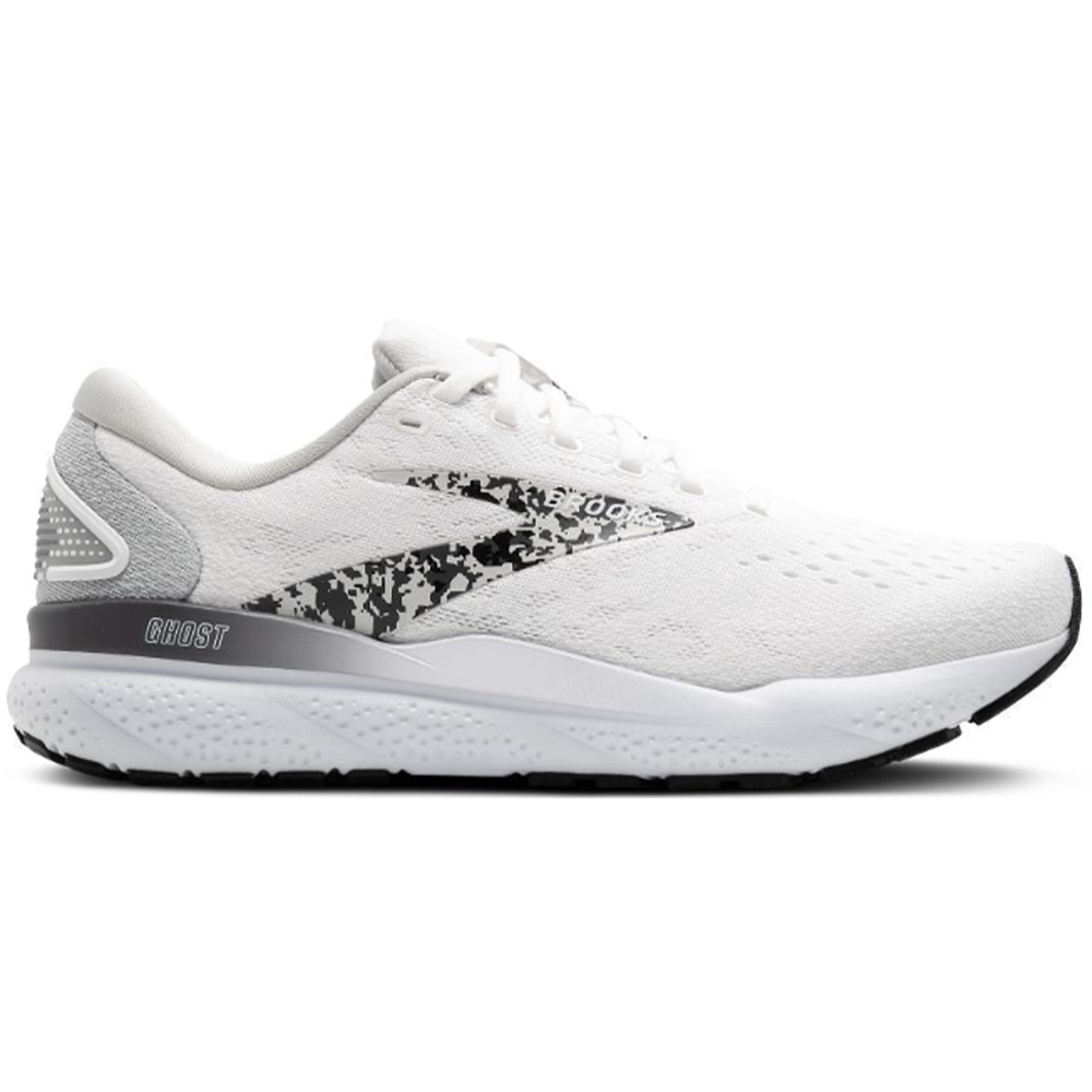 Women's Brooks Ghost 16, White/Oyster/Lava, 13 B Medium Women's Brooks Ghost 16, White/Oyster/Lava, 13 B Medium