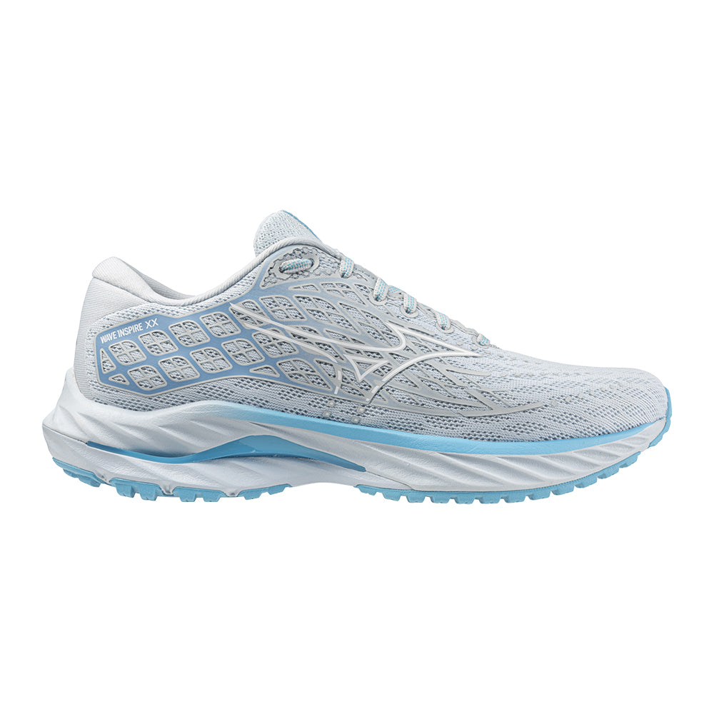 Women's Mizuno Wave Inspire 20, Plein Air/White, 10.5 B Medium