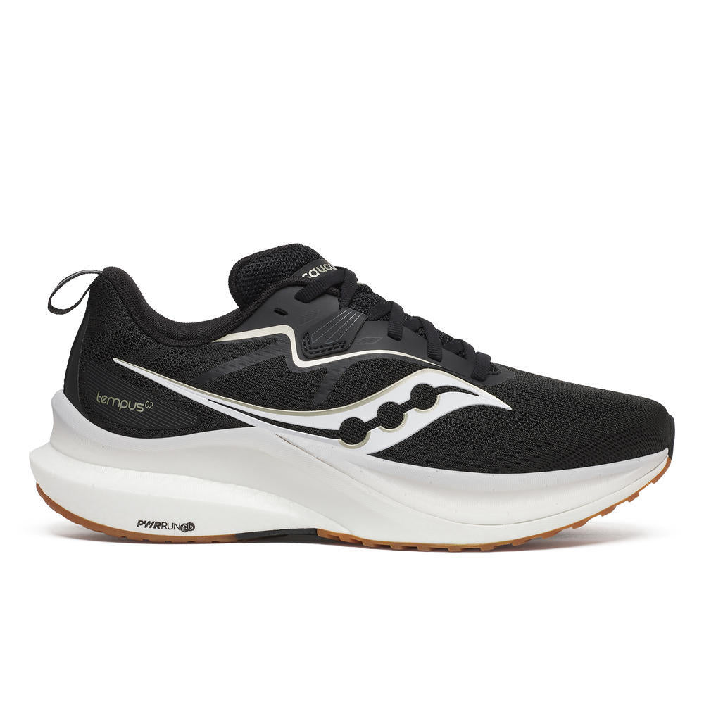 Women's Saucony Tempus 2, Black/White, 8.5 B Medium