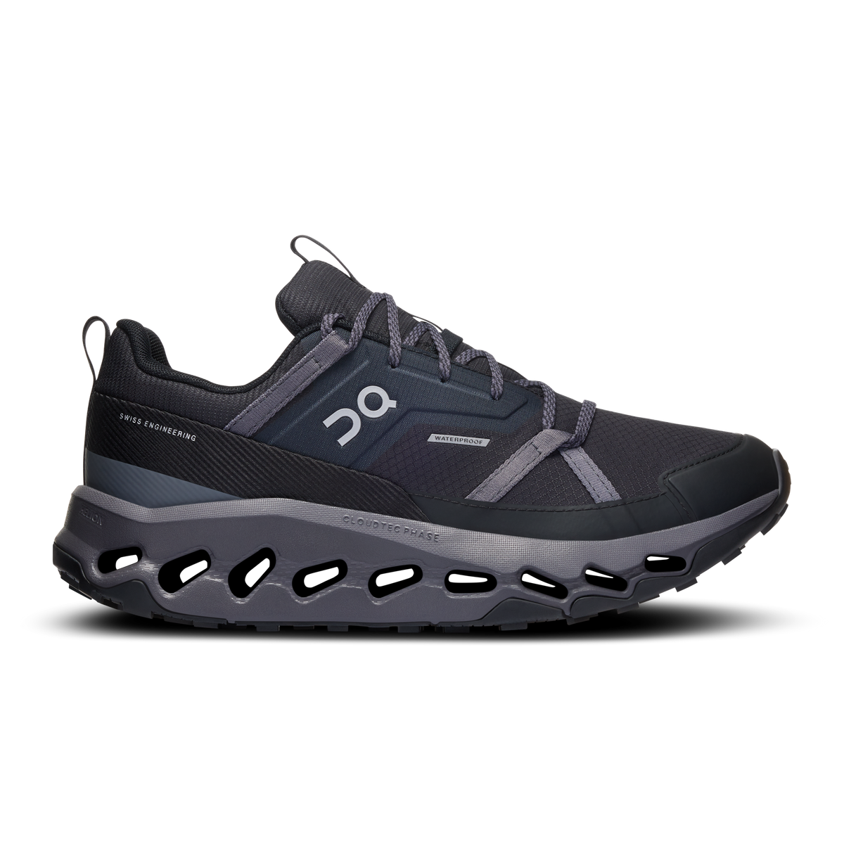 Women's On Cloudhorizon Waterproof, Black/Eclipse, 7.5 B Medium