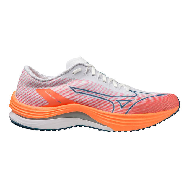 Men's Mizuno Wave Rebellion Flash, White/Silver, 11.5 D Medium