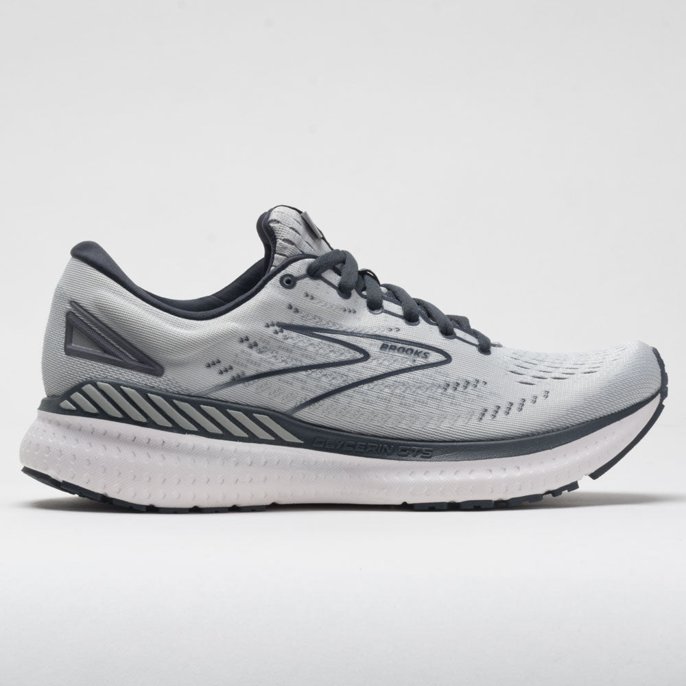 Women's Brooks Glycerin GTS 19, Grey/Black/Atlantis, 9.5 D Wide