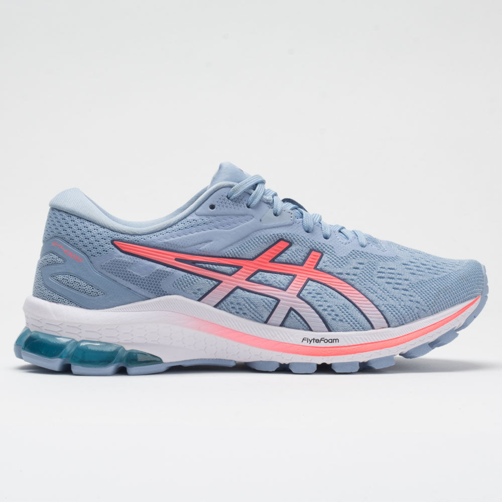 Women's Asics GT-1000 10, Soft Sky/Blazing Coral, 10 B Medium