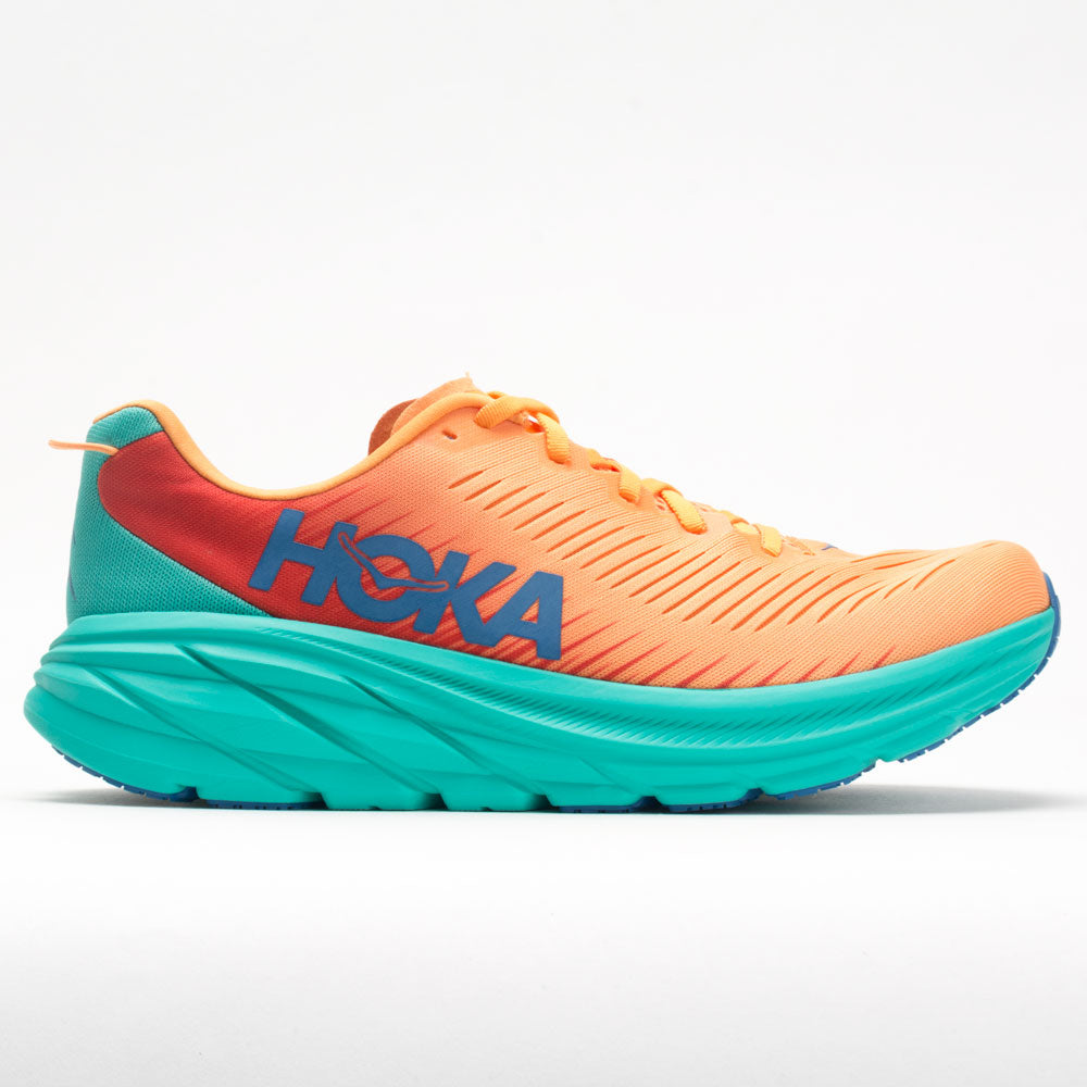 Men's Hoka Rincon 3, Blazing Orange/Fiesta, 11 D Medium