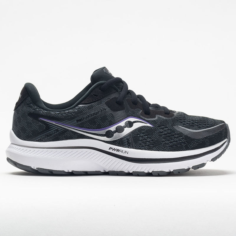 Women's Saucony Omni 20, Black/White, 9.5 D Wide