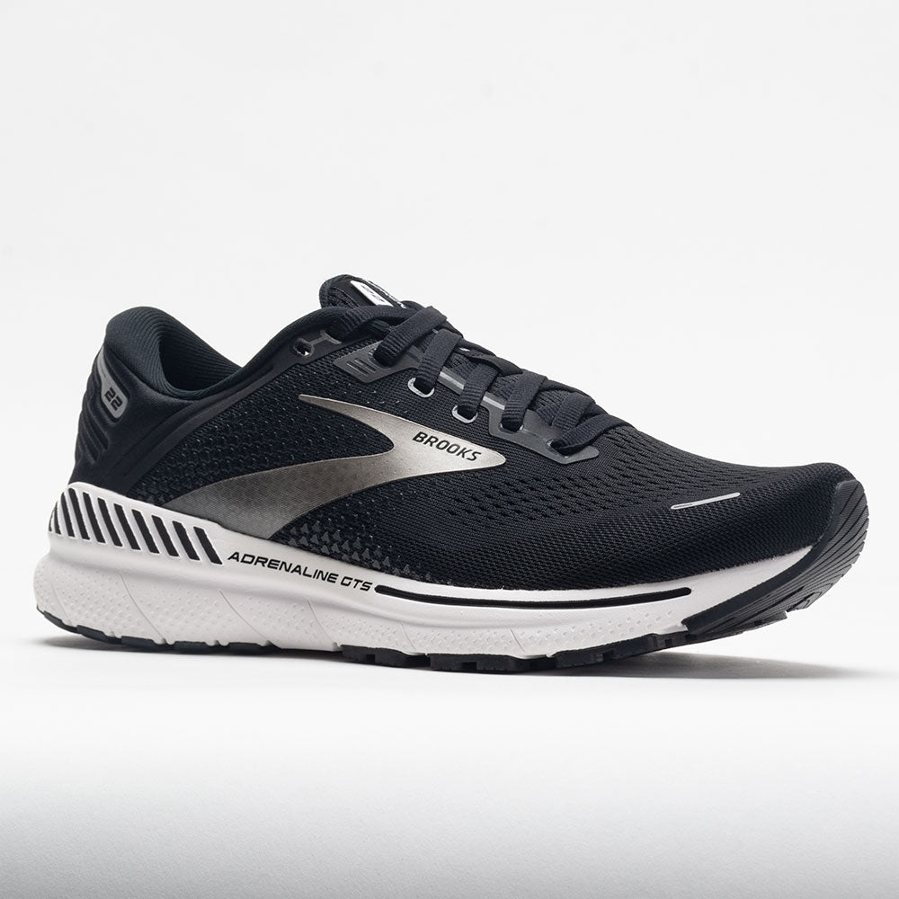 Women's Brooks Adrenaline GTS 22, Black/Silver/Anthracite, 11.5 B Medium