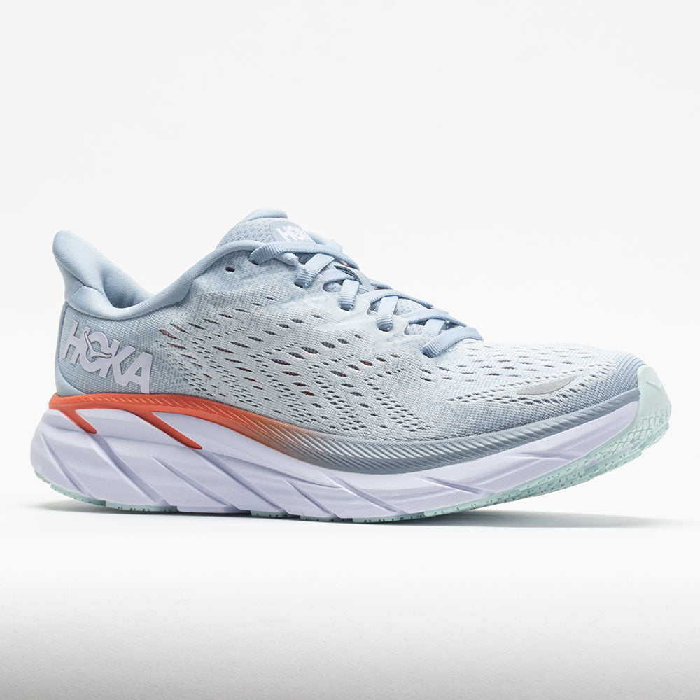 Women's Hoka Clifton 8, Blue Fog/Plein Air, 8 D Wide