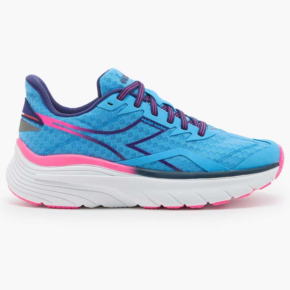 Women's Diadora Equipe Nucleo, Bonnie Blue/Pink Fluo, 8.5 B Medium