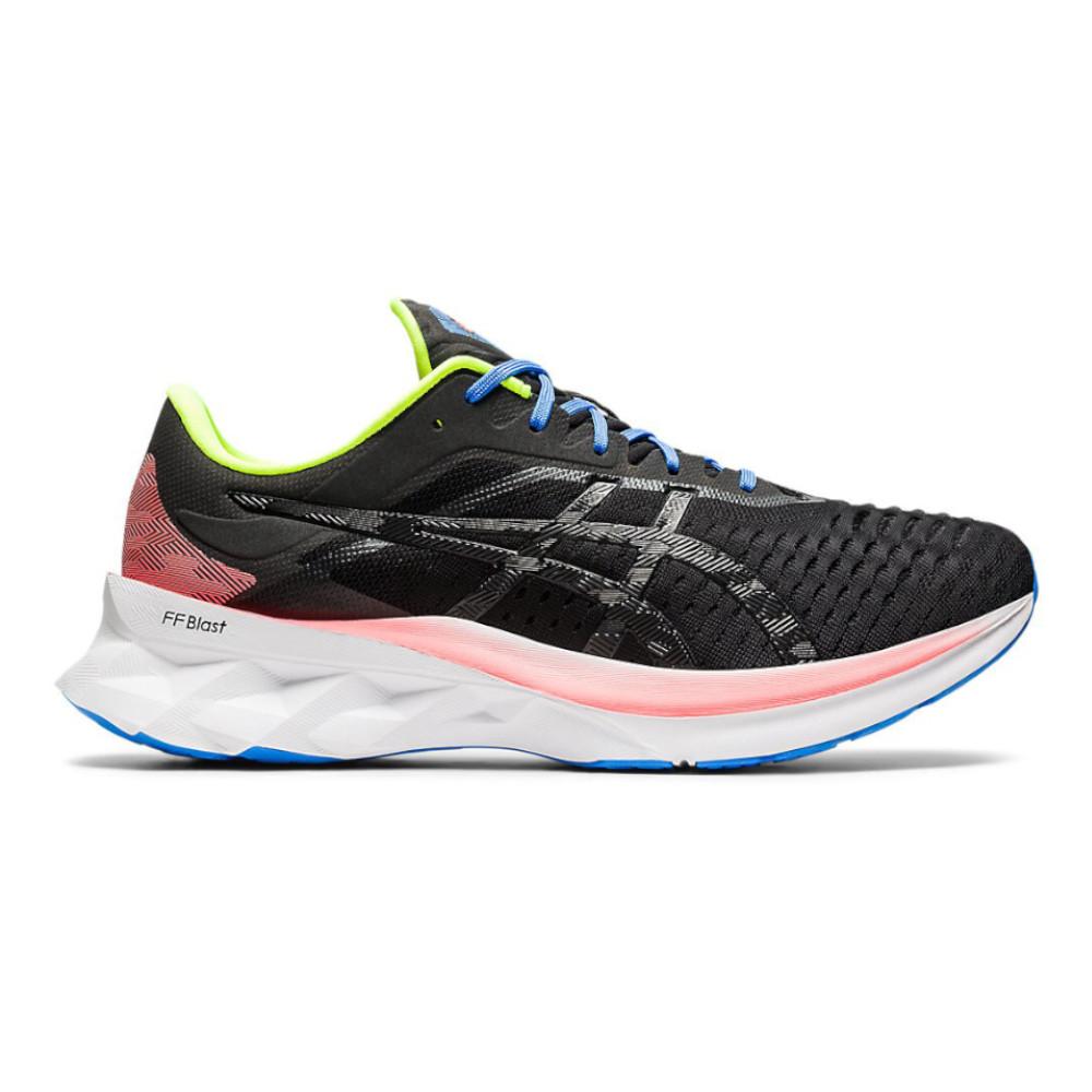 Men's Asics Novablast, Black/Black/White, 10.5 D Medium