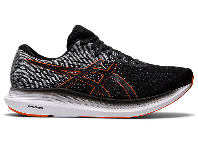 Men's Asics Evoride 2, Black/Marigold Orange, 7 D Medium