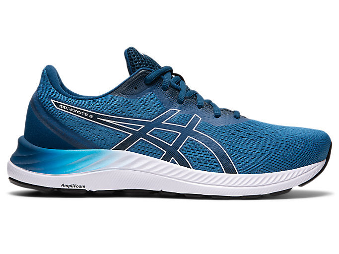 Men's Asics Gel-Excite 8, Reborn Blue/White, 9.5 D Medium