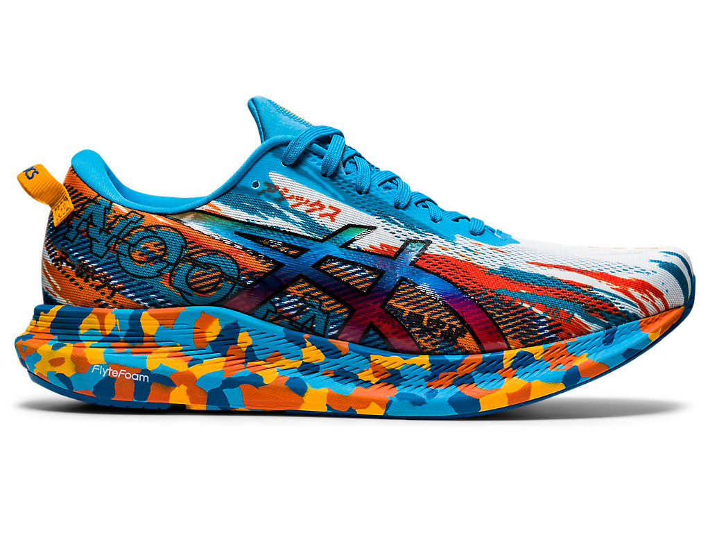 Men's Asics Noosa Tri 13, Digital Aqua/Marigold Orange, 9 D Medium