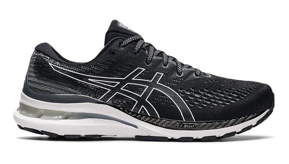 Men's Asics Gel-Kayano 28, Black/White, 9.5 2E Wide