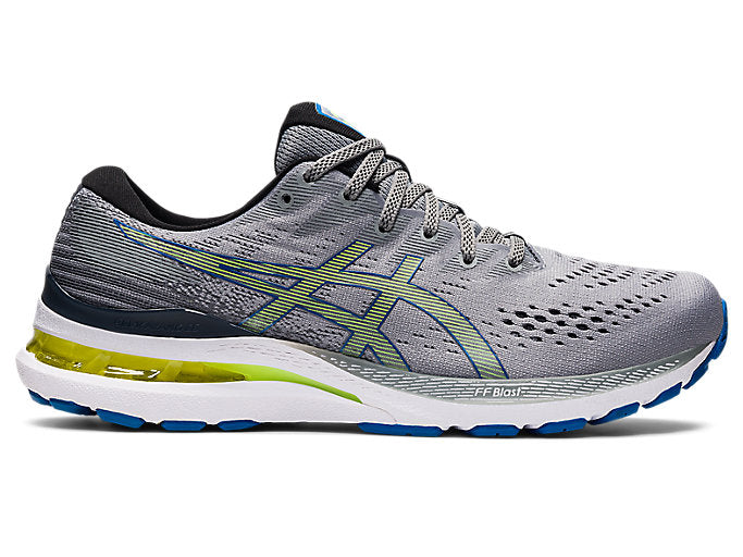 Men's Asics Gel-Kayano 28, Sheet Rock/Hazard Green, 15 D Medium