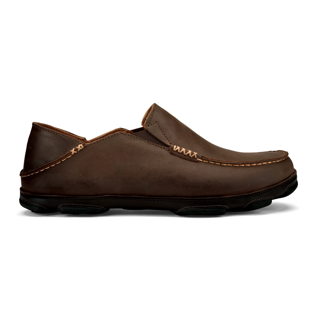 Men's Olukai Moloa, Dark Wood/Dark Java, 10.5 D Medium