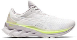 Women's Asics Novablast, White/Haze, 11 B Medium