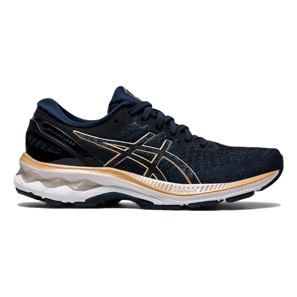 Women's Asics GEL-Kayano 27, French Blue/Champagne, 7 B Medium