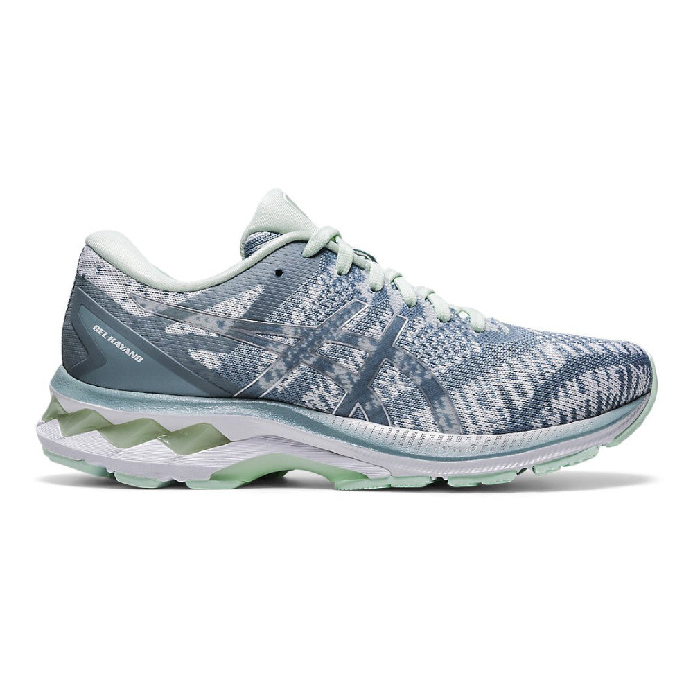 Women's Asics GEL-Kayano 27, MK Light Steel/White, 7 B Medium