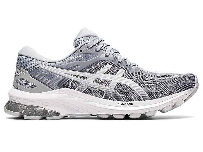 Women's Asics GT-1000 10, Piedmont Grey/Pure Silver, 8.5 B Medium